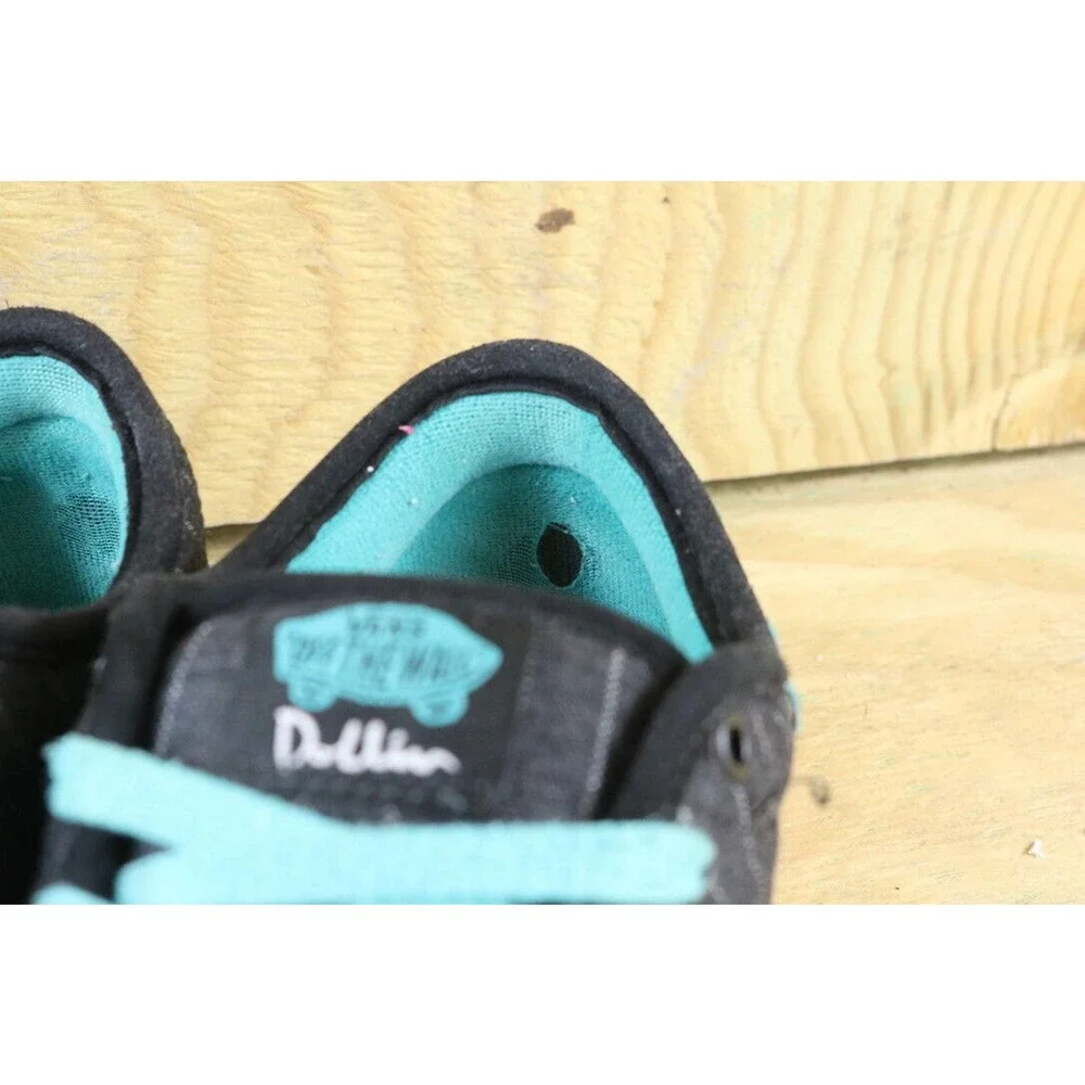 Vans Off The Wall Dustin Dollin Women's 8 Skate Sneakers Blue White pinstripes_6